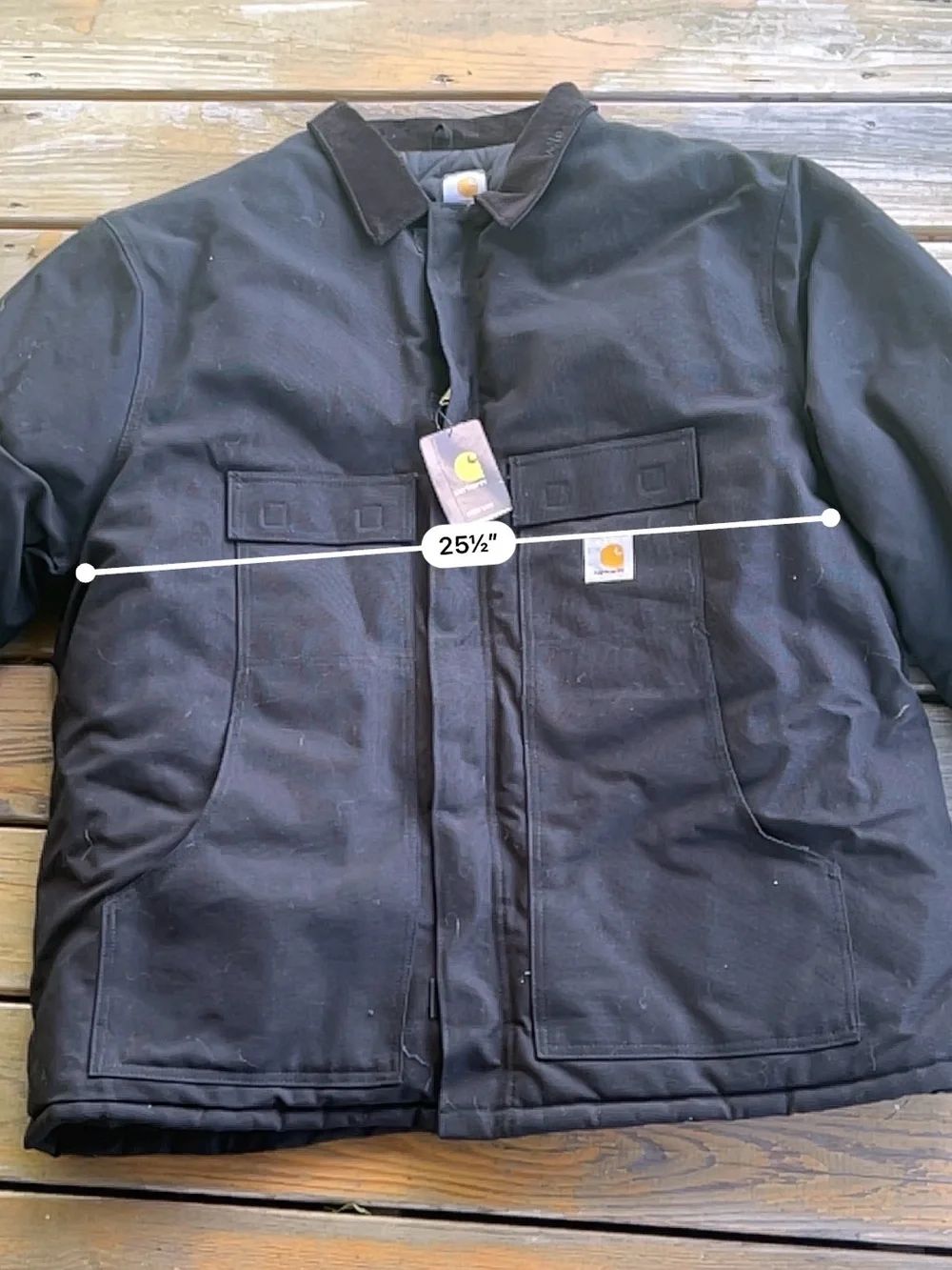 NWT Carhartt MADE IN USA Black Duck Detroit Jacket Size 3XL TALL